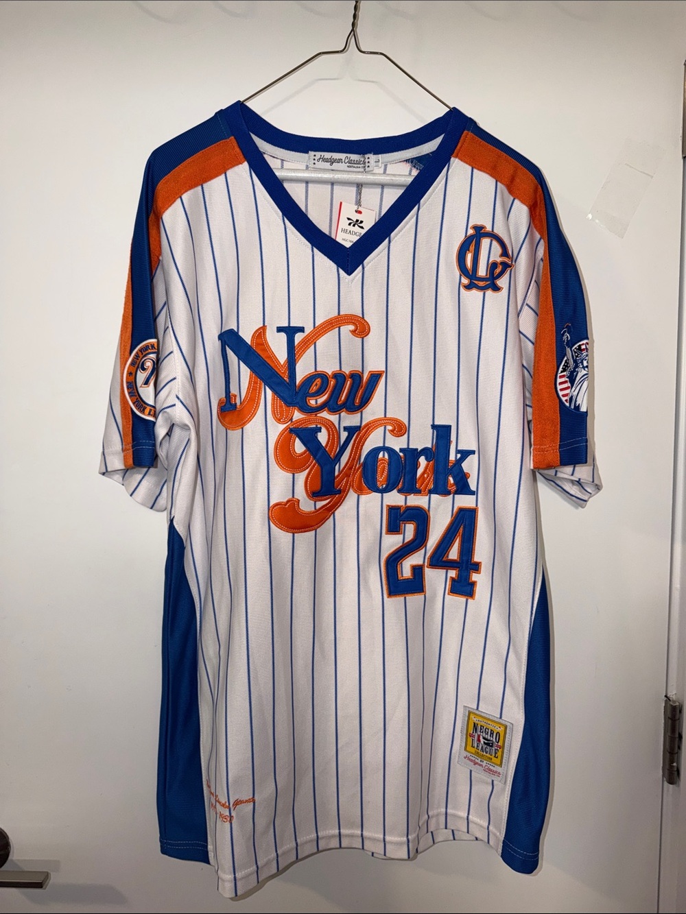 ⚾️✊🏾🗽✊🏾⚾️Throwback Negro League NY Lincoln Giants Baseball Jersey - Size L